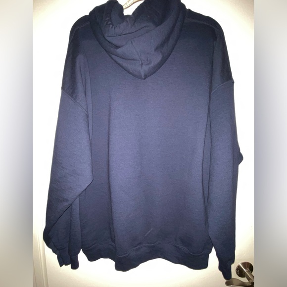 ATLANTA Georgia Navy 2X Hoodie Sweatshirt Pullover Front Pocket - Picture 6 of 7